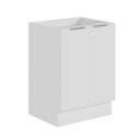Ver imagem 2 de Balcão 2 Portas 60cm sem Tampo com Rodapé Ipanema CabeCasa MadeiraOriginals Branco