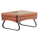Ver imagem 5 de 2 Poltronas Milão em Alumínio e Mesa com Tampo de Madeira para Área, Piscina, Jardim e Decoração Tra