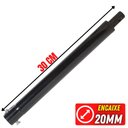 Ver imagem 2 de Extensor Alongador em Ferro 30cm Com Pino Trava Para Perfurador de Solo Vulcan VPS520S