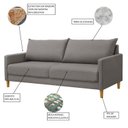 Ver imagem 6 de Sofá Fixo 2 Lugares para Sala Living 140cm Capadocia
