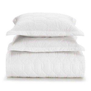 Cobre Leito Solteiro Karsten com 1 Porta Travesseiros 180 Fios Liss Branco