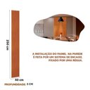 Ver imagem 4 de Painel Ripado 40x250cm Modular Linea Brasil Nature Fosco