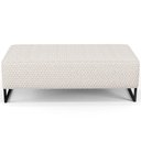 Ver imagem 5 de Puff Decorativo Sala de Estar Bali W01 Base Ferro 120x50 Cm Bouclê Cru - Lyam