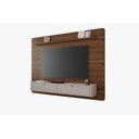 Ver imagem 1 de Painel Arcos Ideal para Tv até 65'' com Puxadores em Couro:avelã / Off