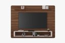 Ver imagem 4 de Painel Arcos Ideal para Tv até 65'' com Puxadores em Couro:avelã / Off