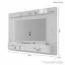 Ver imagem 2 de Painel Arcos Ideal para Tv até 65'' com Puxadores em Couro:avelã / Off