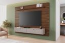 Ver imagem 3 de Painel Arcos Ideal para Tv até 65'' com Puxadores em Couro:avelã / Off