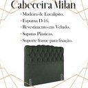 Ver imagem 3 de Cabeceira Queen 158 cm Milan Veludo Verde Soon