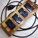 Ver imagem 2 de Extensão Madeira Régua Elétrica 4 Tomadas Preta