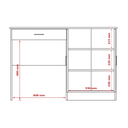 Ver imagem 4 de Mesa / Escrivaninha Sp para Estudo ou Trabalho Cor Cinamomo