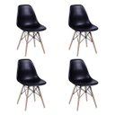 Ver imagem 4 de Conjunto Mesa 90cm e 4 Cadeiras Polipropileno Eiffel: Design para Cozinha e Jantar