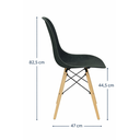 Ver imagem 6 de Conjunto Mesa 90cm e 4 Cadeiras Polipropileno Eiffel: Design para Cozinha e Jantar