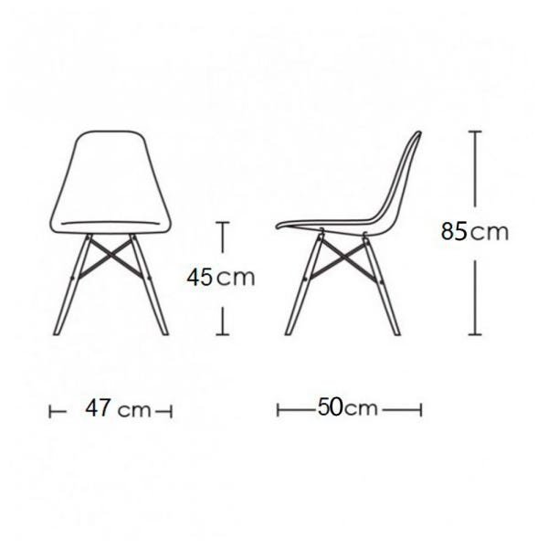 Conjunto De Mesa De Jantar Eames Eiffel Redonda 90cm Tampo De Madeira Preto Com 4 Cadeiras Pretas PR - 6