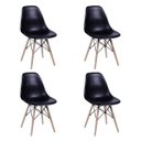 Ver imagem 3 de Conjunto Mesa 90cm e 4 Cadeiras Polipropileno Eiffel: Design para Cozinha e Jantar