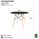 Ver imagem 3 de Conjunto Mesa 90cm e 4 Cadeiras Polipropileno Eiffel: Design para Cozinha e Jantar