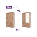 Ver imagem 3 de Guarda Roupa Casal 2 Portas de Correr e 4 Gavetas Briz Be25 Branco - Henn