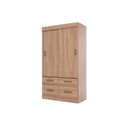 Ver imagem 5 de Guarda Roupa Casal 2 Portas de Correr e 4 Gavetas Briz Be25 Branco - Henn