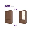 Ver imagem 2 de Guarda Roupa Casal 2 Portas de Correr e 4 Gavetas Briz Be25 Branco - Henn