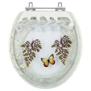 Ver imagem 1 de Assento Sanitario Poliester Decorado Borboleta Carina para Vaso Ideal Standard