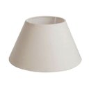 Ver imagem 2 de Cúpula Abajur Luminária Cônica 15x12x22cm Tecido Algodão Soquete Importado Ref 19