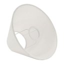 Ver imagem 3 de Cúpula Abajur Luminária Cônica 15x12x22cm Tecido Algodão Soquete Importado Ref 19 Bege