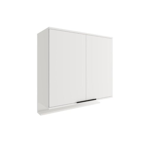 Armário Aéreo P/ Cozinha Alpha 2502 C/ 2 Portas 80cm Branco - Carraro