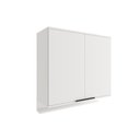 Ver imagem 1 de Armário Aéreo P/ Cozinha Alpha 2502 C/ 2 Portas 80cm Branco - Carraro
