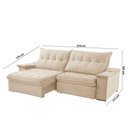 Ver imagem 3 de Sofá Lua Linho 02 Módulos 80 Cm B25cm Meu Sofá Online A294 Linho Creme