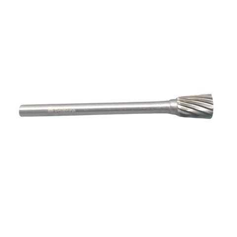 Lima/Fresa MD Cônica Invertida Corte Simples - Ø06x06mm haste 3mm