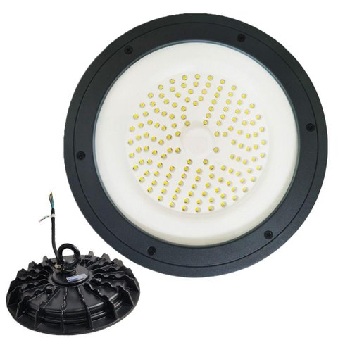 Luminaria Ufo Led 100w Highbay 160º Galpao Segurança