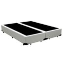 Ver imagem 1 de Cama Box Casal Bipartido Sintético Mega Cama Branco 138x188x42cm