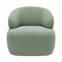 Ver imagem 2 de Poltrona Giratória Chandor Bouclé Verde Claro - Nexta Casa