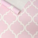 Ver imagem 2 de Papel de Parede para Sala Grade Rosa + Cola para Aplicação