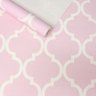 Papel de Parede para Sala Grade Rosa + Cola para Aplicação - 2