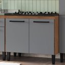 Ver imagem 4 de Balcão de Cozinha Giovanna 2 Portas Freijó/cinza - Irm Móveis