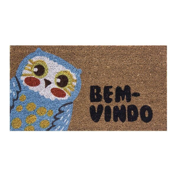 Capacho Fibra de Coco 33cmx60cm Colorful Bella Casa - 1