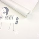 Ver imagem 1 de Papel de Parede para Quarto Infantil Cavalinho Cinza com Cola Inclusa