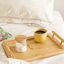 Ver imagem 2 de Potes de Vidro para Mantimentos 200Ml com Tampa Bambu - 10 Pçs