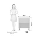 Ver imagem 3 de Balcão de Cozinha sem Tampo 70cm 2 Portas Pérola Luciane Móveis