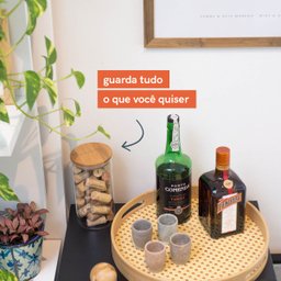 Potes de Vidro para Mantimentos 600Ml com Tampa Bambu - 3 Pçs - 5