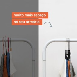 Kit de 24 Cabides de Veludo Preto - Oikos - 6
