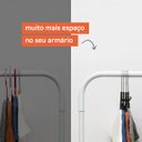 Ver imagem 6 de KIT 30 Cabides de Veludo Preto com gancho