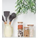 Ver imagem 2 de Pote de Vidro de Mantimentos 200ml com Tampa de Bambu Oikos