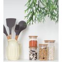 Ver imagem 2 de Pote de Vidro de Mantimentos 250Ml com Tampa de Bambu Oikos