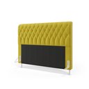 Ver imagem 2 de Cabeceira Estofada para Cama Box Bellatrix 160 para Cama Queen Suede Amarelo Aradecor