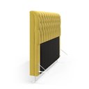 Ver imagem 4 de Cabeceira Estofada para Cama Box Bellatrix 160 para Cama Queen Suede Amarelo Aradecor