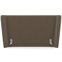 Ver imagem 2 de Cabeceira Cama Box Casal 140cm Nilo P05 Veludo Marrom - Lyam Decor