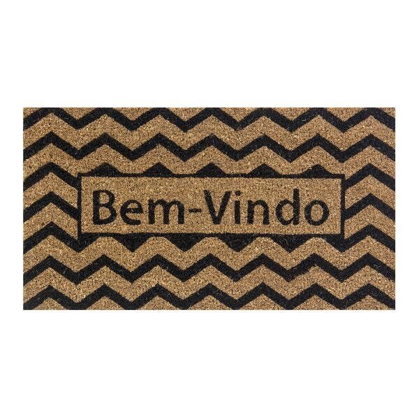 Capacho Fibra de Coco 33cmx60cm Colorful Bella Casa - 1