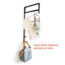 Ver imagem 1 de Cabideiro Suspenso Preto Oikos