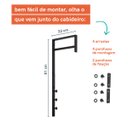 Ver imagem 2 de Cabideiro Suspenso Preto Oikos